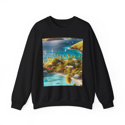 Tropical Paradise Sweatshirt, Cozy Crewneck for Beach Lovers, Perfect for Travel, Summer Vibes, Gift for Friends