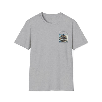 T-shirt unisexe style bateau pirate vintage | Vêtements nautiques, cadeaux pour marins, tenues d'été, vêtements décontractés, t-shirts d'aventure