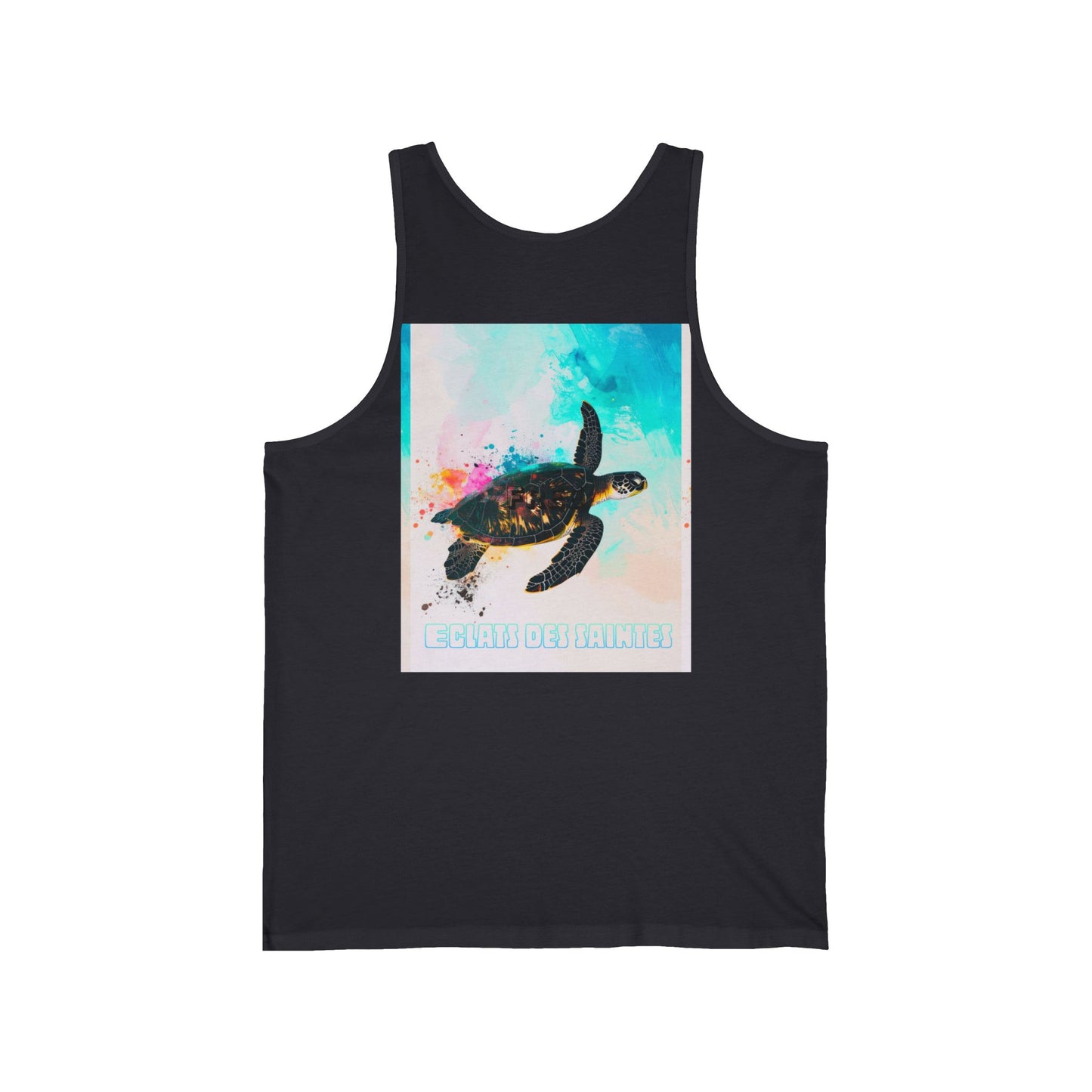 Underwater Turtle Art Unisex Jersey Tank, Beachwear, Summer Fashion, Eco-Friendly Gift, Ocean Lover Apparel, Vacation Essentials