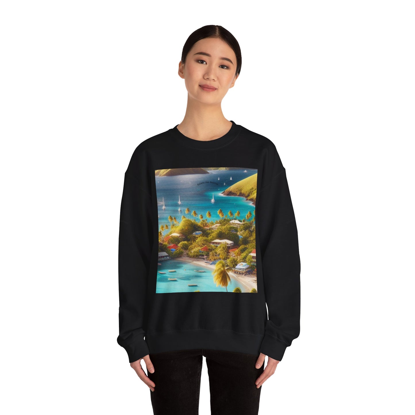 Tropical Paradise Sweatshirt, Cozy Crewneck for Beach Lovers, Perfect for Travel, Summer Vibes, Gift for Friends